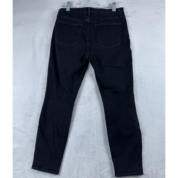 Gap True Skinny Jeans High Rise Womens Size 29/8S Dark Wash Denim Stretch Black - Picture 2 of 12